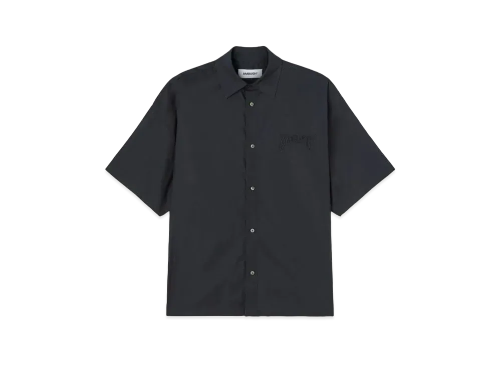 AMBUSH Logo Patch Cotton Shirt "Black"