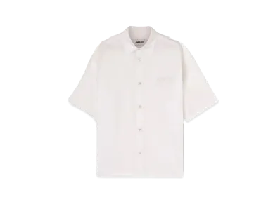 AMBUSH Logo Embroidery Cotton Shirt "White"