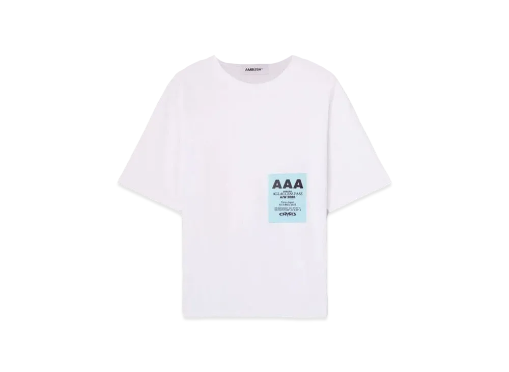 AMBUSH Pass Graphic T-Shirt "White"