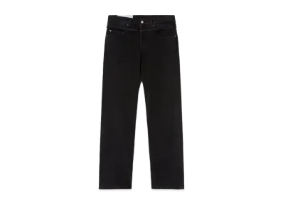 AMBUSH Waist Detail Denim Pants "Black"
