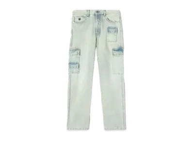 AMBUSH Slim Denim Cargo Pants "Light Blue"