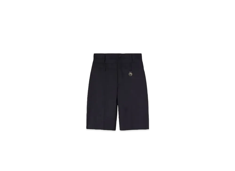 AMBUSH Rawedge Double Belted Shorts "Navy"