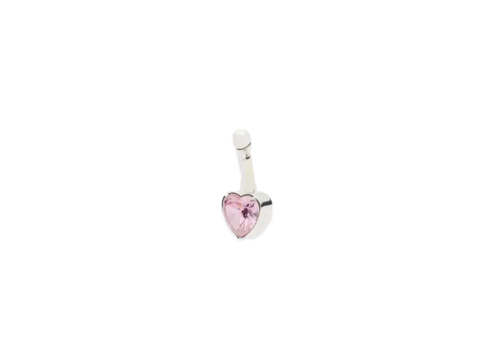 AMBUSH Iced Earring "Silver Pink"