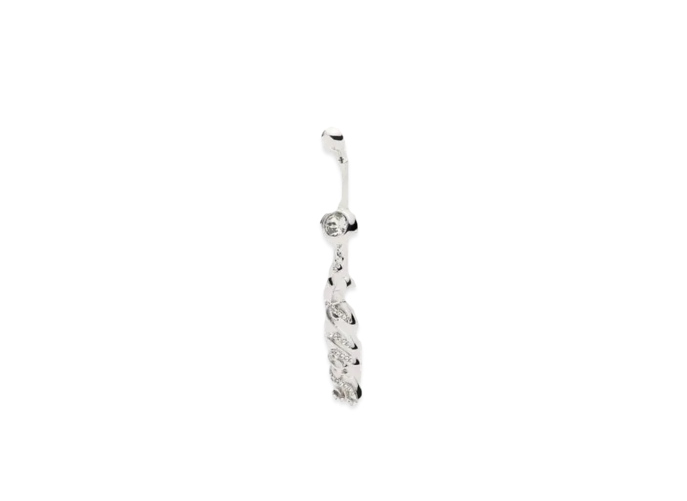 AMBUSH Amb Initial Charm Earring "Silver"