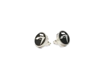 AMBUSH Epoxy Amblem Stud Earring "Black"