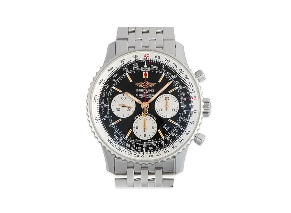 Breitling Navitimer 01 Chronograph 43 Japan Edition "Black/Stainless Steel"
