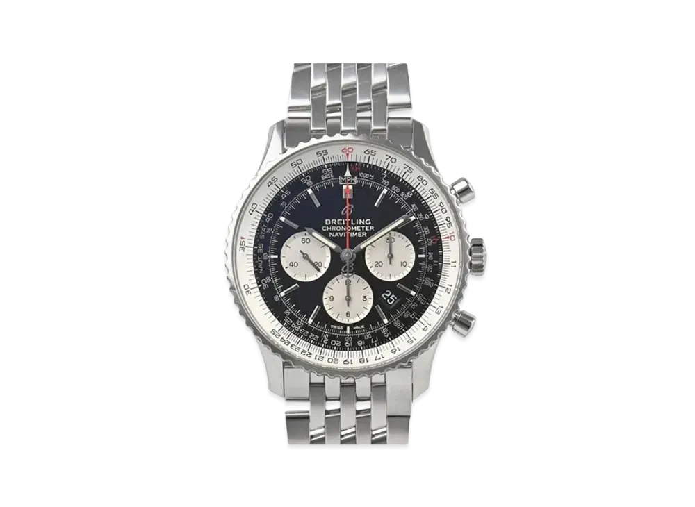 Breitling Navitimer B01 Chronograph 46 "Black/Stainless Steel"