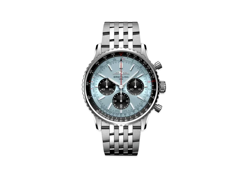 Breitling Navitimer B01 Chronograph 43 "Ice Blue/Black/Stainless Steel"