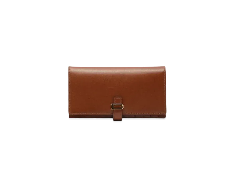 DELVAUX Leonce Long Wallet Opera Calf "Tan"