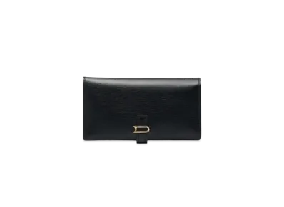 DELVAUX Leonce Long Wallet Opera Calf "Black"