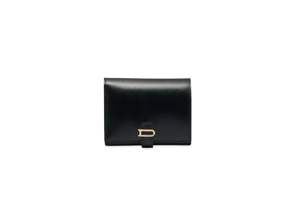 DELVAUX Leonce Compact Wallet Opera Calf "Black"
