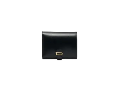DELVAUX Leonce Compact Wallet Opera Calf "Black"