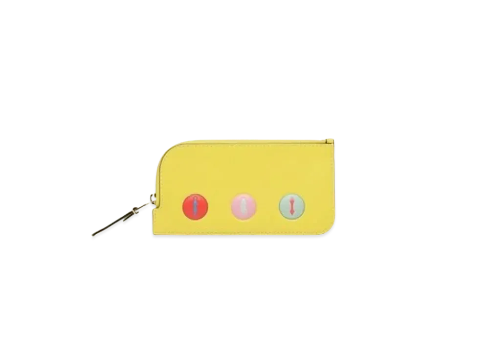 DELVAUX x Kasper Bosmans Zipped Card Holder Stargazer "Yuzu/Multicolour"