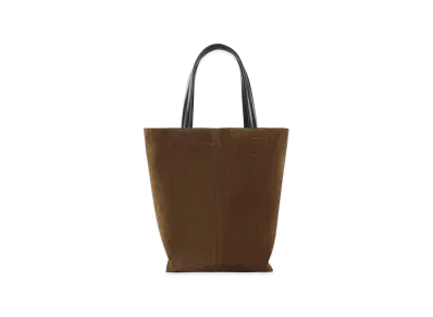 PHOEBE PHILO Women's Pot Cabas Tote Bag "Army Silver"