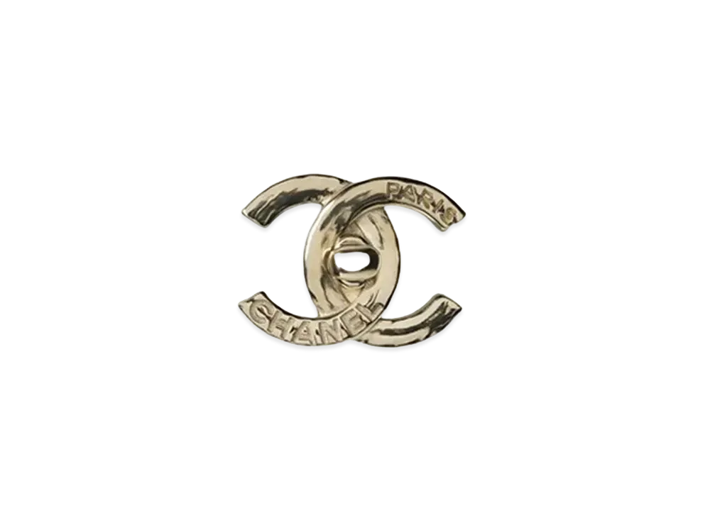 CHANEL CC Metal Brooch "Gold"