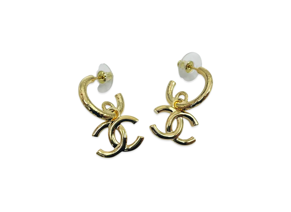 CHANEL Earrings Coco Mark "Gold"