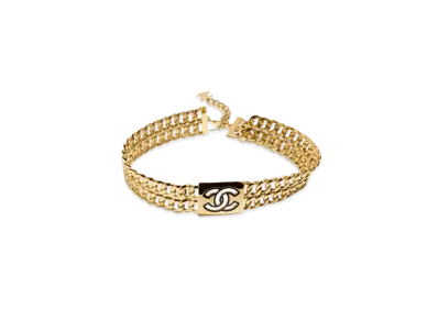 CHANEL Chain Belt Metal & Resin "Gold/Black"