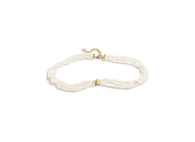 CHANEL Chain Belt Metal, Glass Pearls & Resin "Gold/Pearly White"