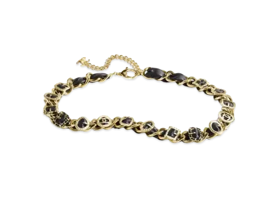 CHANEL Chain Belt Metal & Calfskin "Gold/Black"