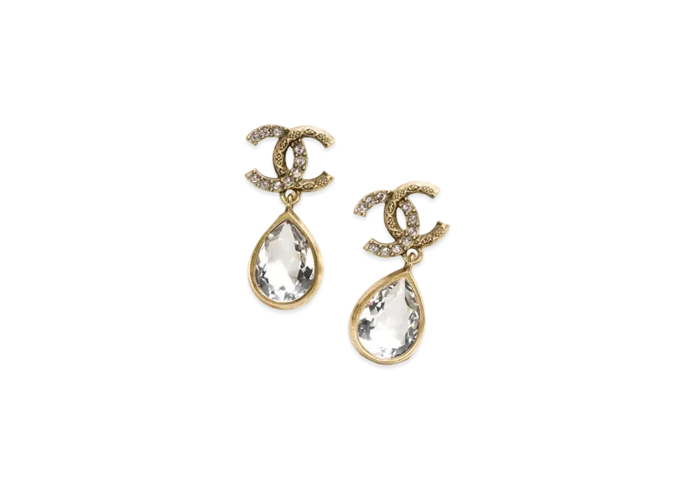シャネル ピアス メタル & ストラス 