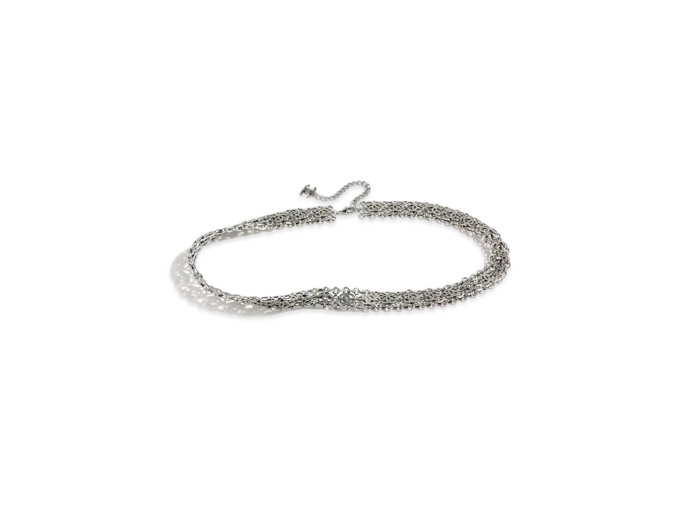 CHANEL Chain Belt Metal & Strass "Silver/Crystal"