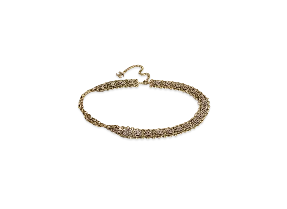 CHANEL Chain Belt Metal & Strass "Gold/Crystal"