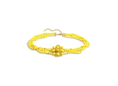 CHANEL Chain Belt Metal, Resin, Glass Pearls & Strass "Gold/Yellow/Crystal"