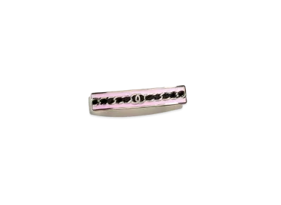 CHANEL Hair Clip Metal & Resin "Gold/Black/Pink"