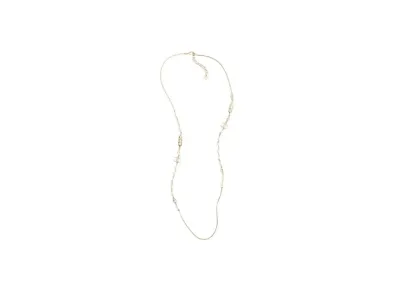 CHANEL Long Necklace Metal, Glass Pearls & Strass "Gold/Pearly White/Crystal"