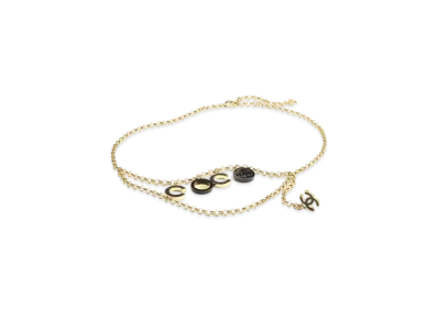 CHANEL Chain Belt Metal & Resin "Gold/Black"