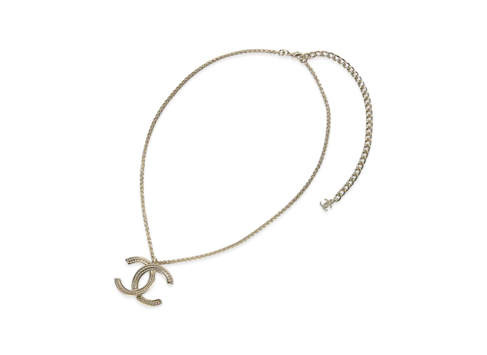 CHANEL Necklace CC Mark "Gold"