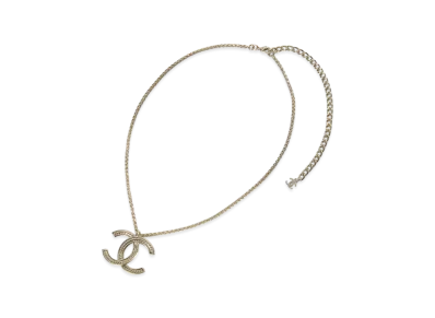 CHANEL Necklace CC Mark "Gold"