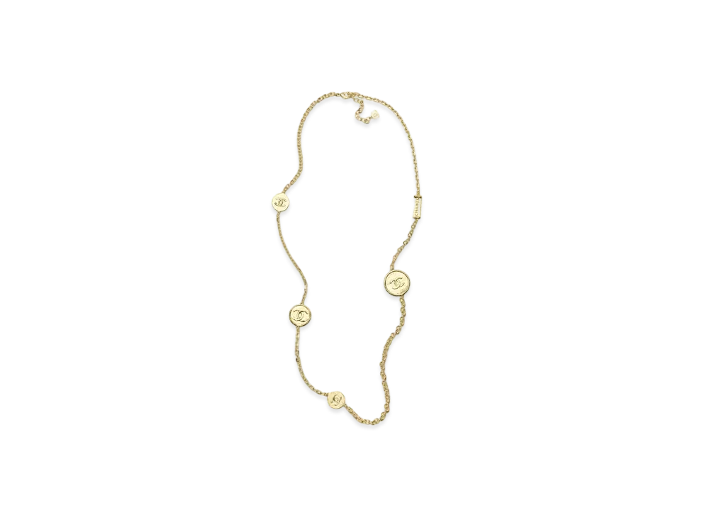 CHANEL Long Necklace Metal "Gold"