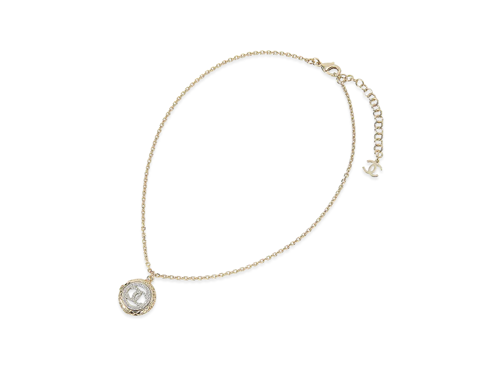 CHANEL Necklace CC Mark "Gold"