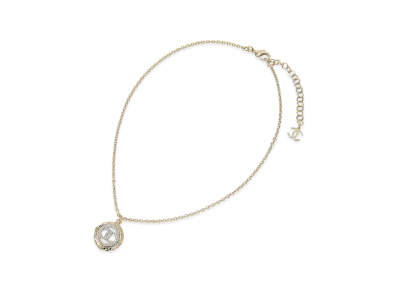 CHANEL Necklace CC Mark "Gold"
