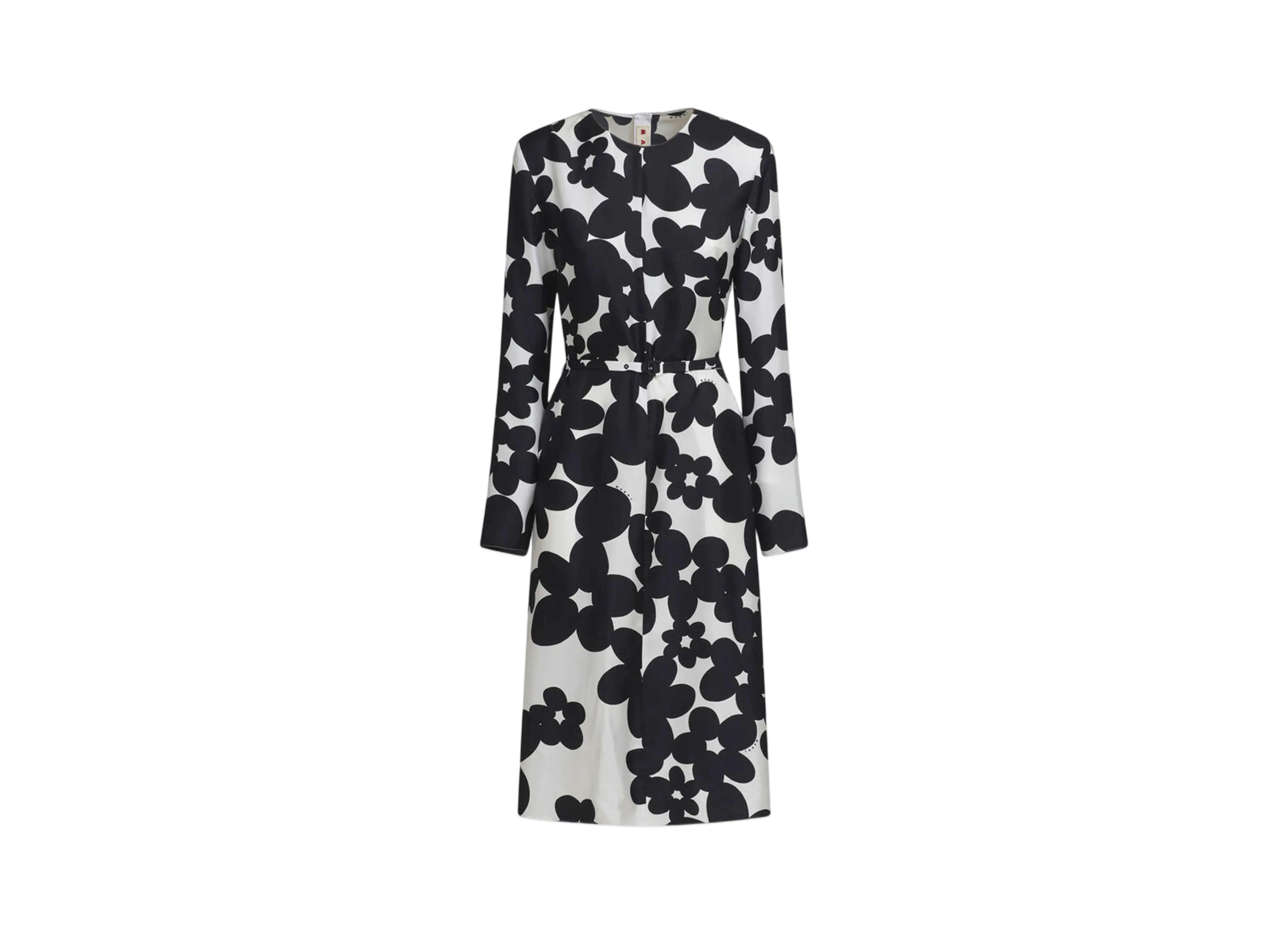 Marni Women's Dilles Print Silk Dress "Black"