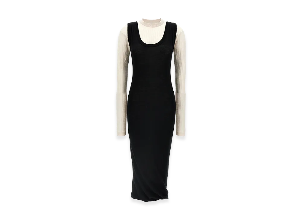 MARNI Women's Multi-Layered Dress "Black/White"