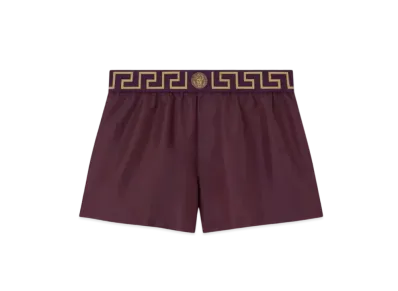 Versace Greca Border Swim Shorts "Purple"