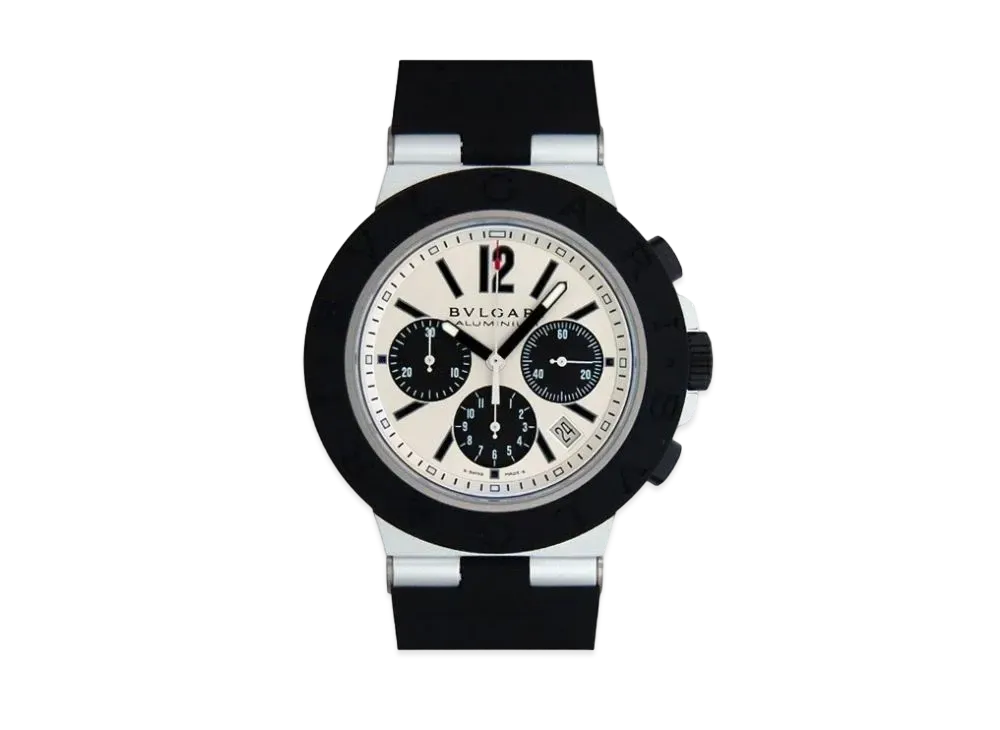 BVLGARI Aluminum Chronograph "White/Aluminum/Rubber/Black"