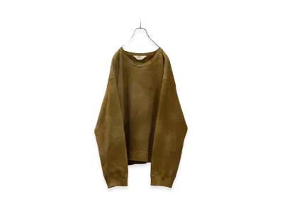 ANCELLM Unevenness Sweat Shirt "Moss"