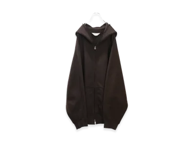 ANCELLM Sweat Hoodie Coat "Brown"