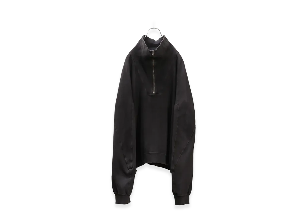 ANCELLM Smooth Knit Pullover Shirt "Black"