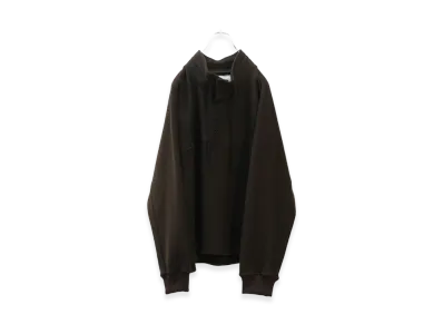 ANCELLM Henley Pull Over Shirt "Dark Brown"