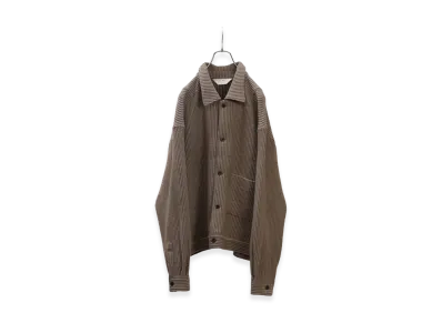 ANCELLM Wool Corduroy Work Shirt Jacket "Sand"