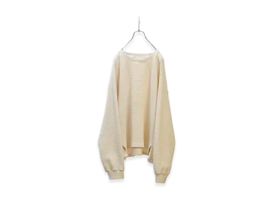 ANCELLM Heavy Waffle Over LS "Ivory"