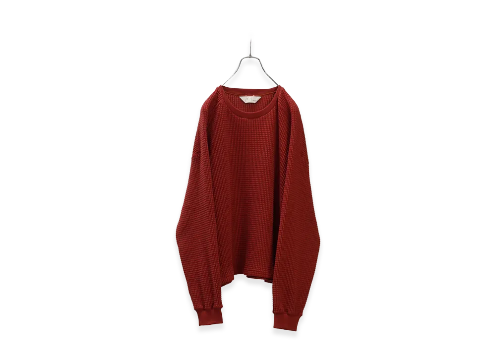 ANCELLM Heavy Waffle Over LS "Red"