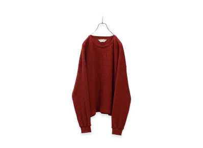 ANCELLM Heavy Waffle Over LS "Red"