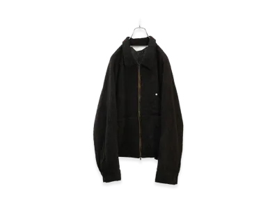 ANCELLM Shaggy Zip Up Shirt "Brown"