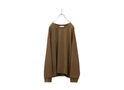 ANCELLM Unevenness LS T-Shirt "Brown"