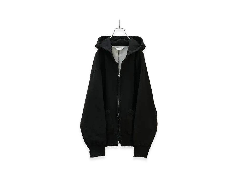 ANCELLM Zip Up Hoodie "Black"